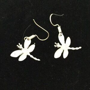 Sterling silver dragonfly earrings
